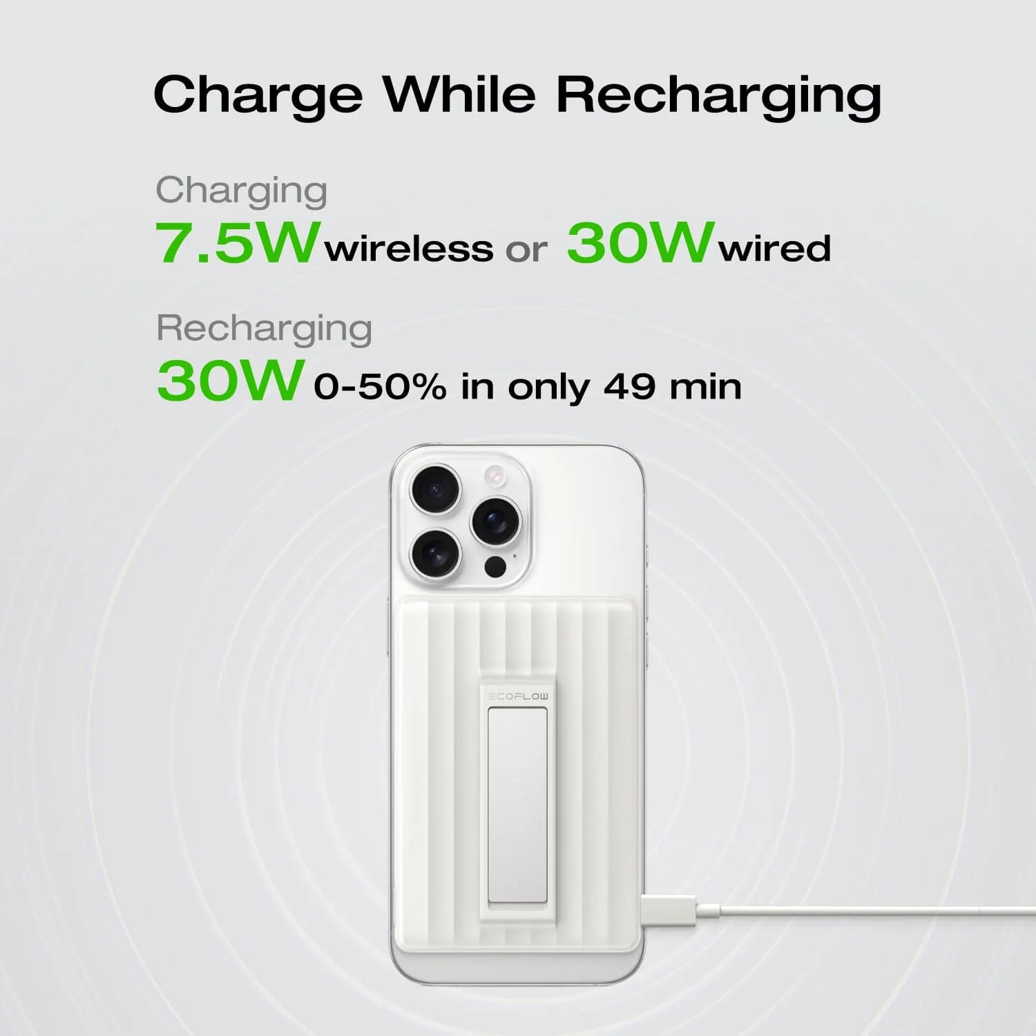 EcoFlow RAPID Mag Power Bank (10,000mAh, 7.5W, Magnetic Charging) - Image 4