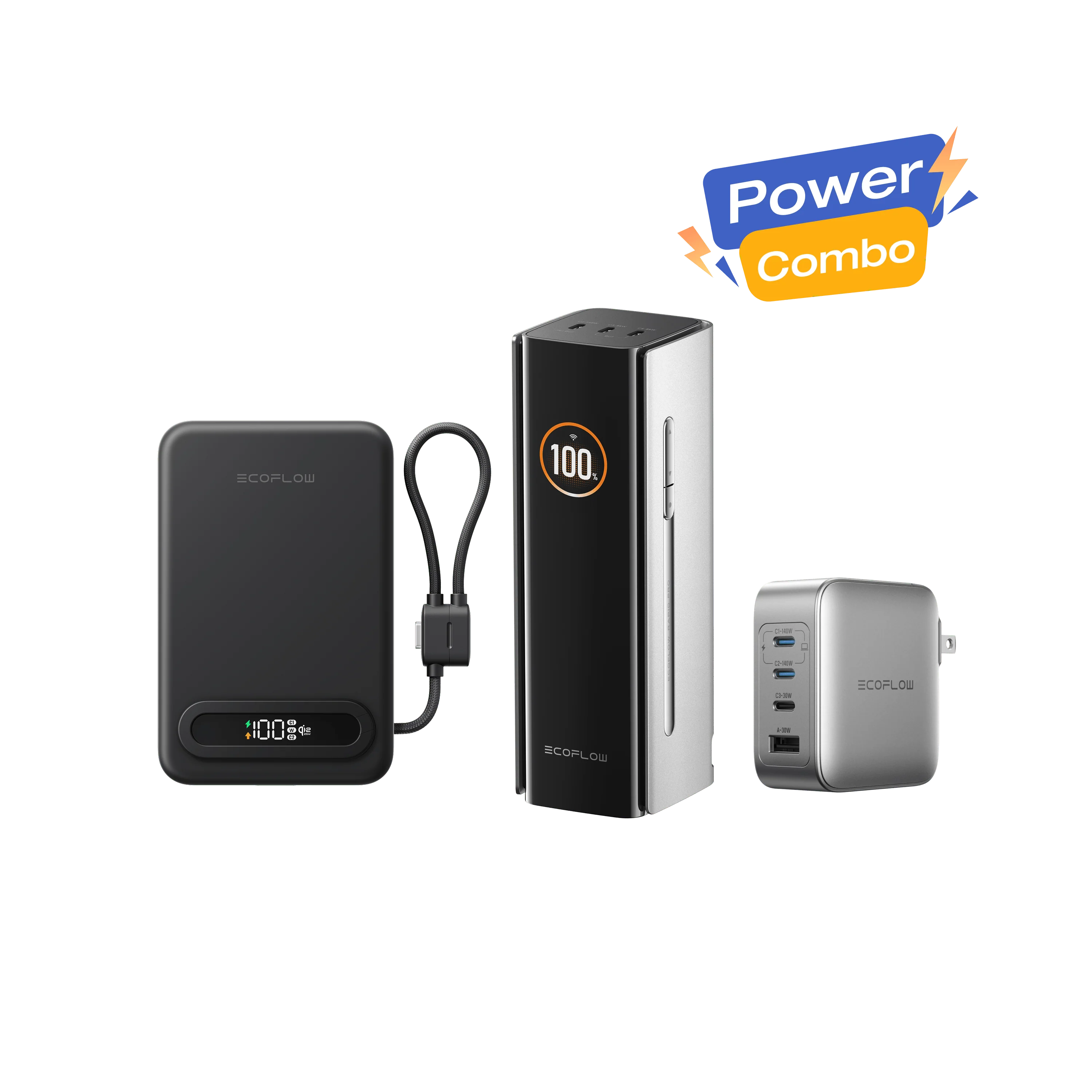 EcoFlow RAPID Pro Power Bank + RAPID Mag Qi2.2 Power Bank + 140W Charger - Image 3