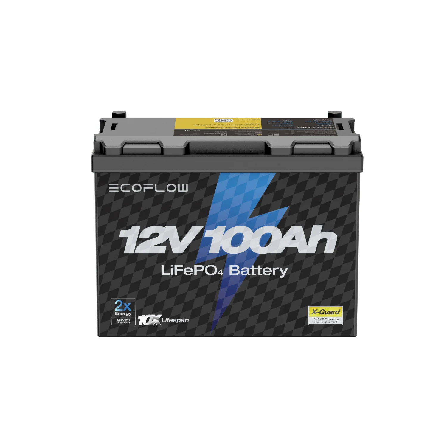 EcoFlow Lithium 12V 100Ah Deep Cycle LiFePO4 Battery - Image 2